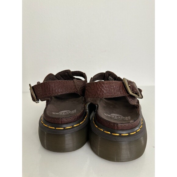 Dr. Martens Wrenlie Fisherman Leather Strap Sandals Platform Dark Brown Men\'s 7 main image 11
